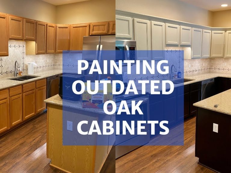 Painted Oak Cabinets