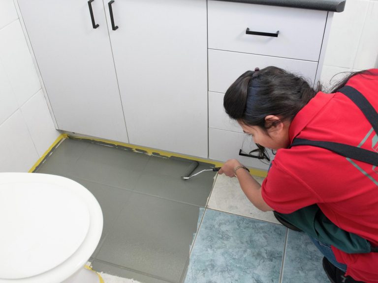 Painting Bathroom Floor