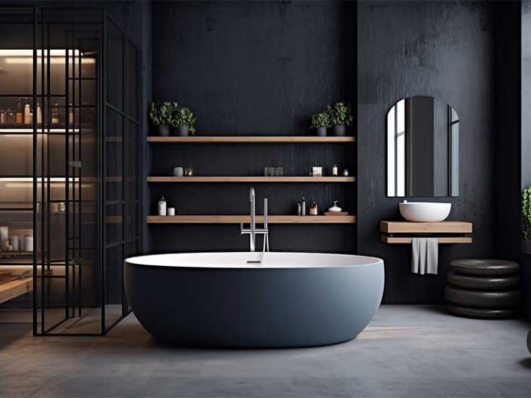 Black Bathroom Paint