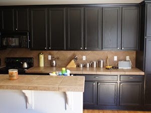 Painting Cabinets Black