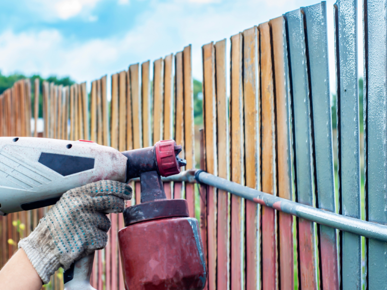 fence painting service