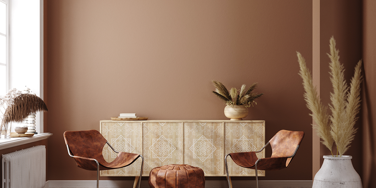 Brown interior paint