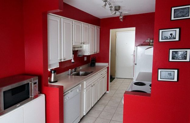 Red Kitchen Painting Red Kitchen Painting