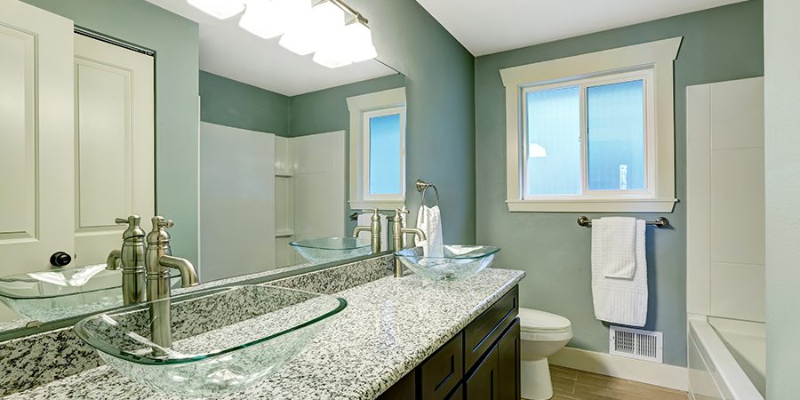 Modern bathroom interior in soft aqua color Bathroom Painters