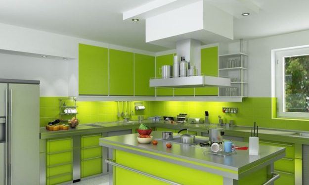 Green Kitchen Paint
